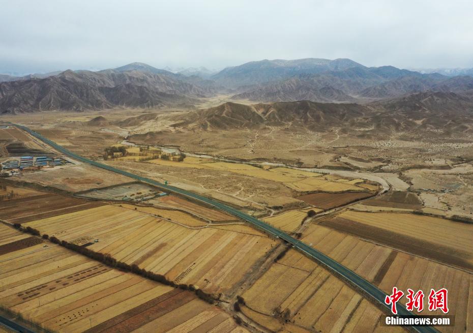 俯瞰“柴达木粮仓”田间地头美如油画