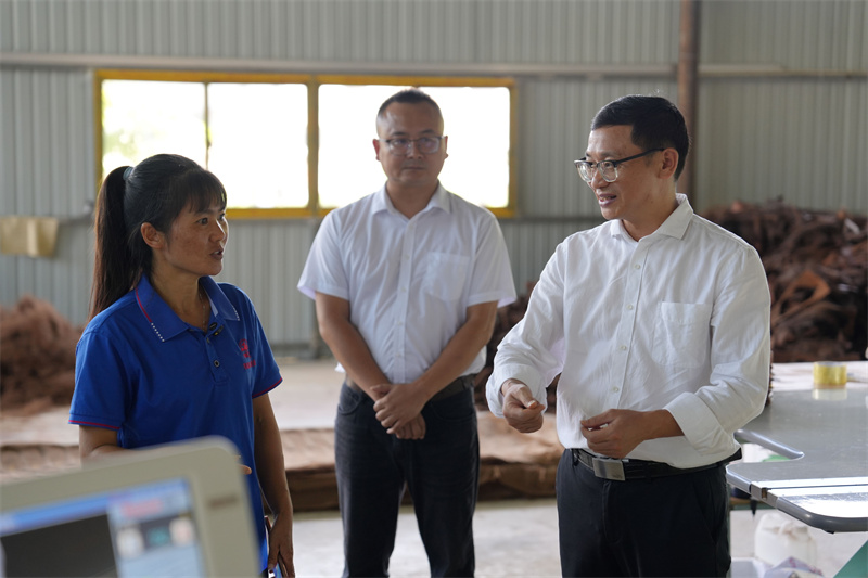 援滇干部走访企业。 吴佳俊 摄