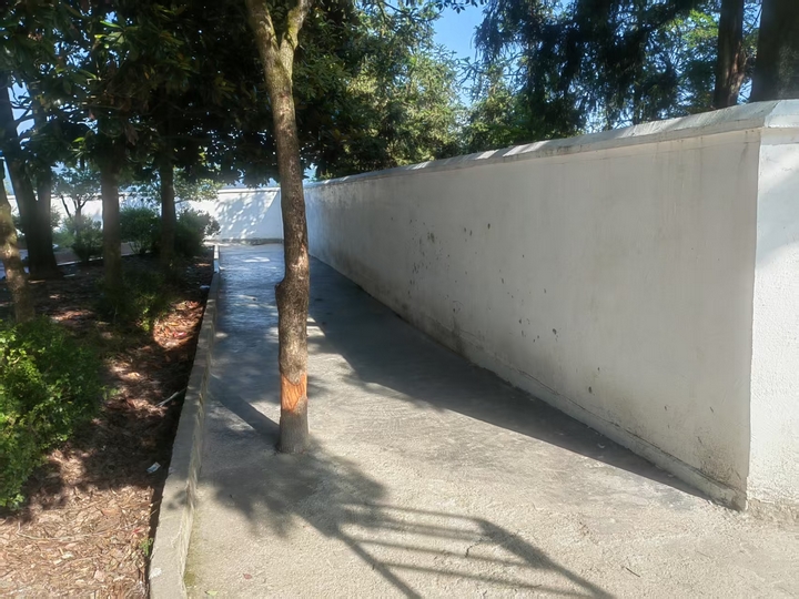寨坝镇条台学校，维修后坚固的围墙。.jpg