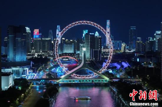 天津海河沿线夜景灯光优化升级