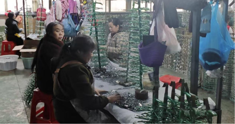 企业走访现场。